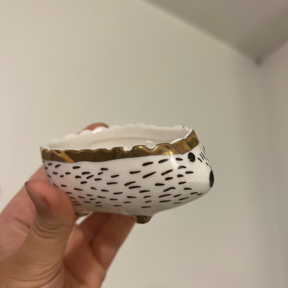 Ceramic Hedgehog Jewelry Dish